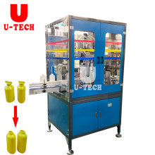 Full automatic PET HDPE PP plastic empty bottle mouth neck cutting trimming machine